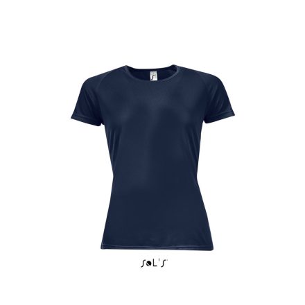 Női raglános rövid ujjú sport póló, SOL'S SO01159, French Navy-XL
