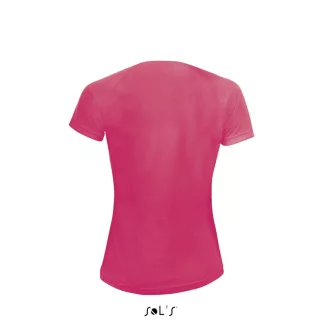   Női raglános rövid ujjú sport póló, SOL'S SO01159, Neon Coral-S