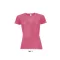 Női raglános rövid ujjú sport póló, SOL'S SO01159, Neon Coral-XL