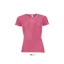 Női raglános rövid ujjú sport póló, SOL'S SO01159, Neon Coral-XL
