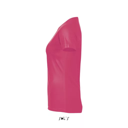 Női raglános rövid ujjú sport póló, SOL'S SO01159, Neon Coral-XL