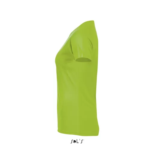 Női raglános rövid ujjú sport póló, SOL'S SO01159, Neon Green-L
