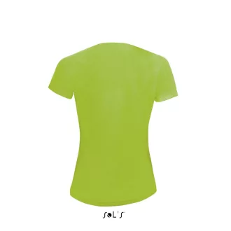   Női raglános rövid ujjú sport póló, SOL'S SO01159, Neon Green-S