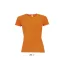 Női raglános rövid ujjú sport póló, SOL'S SO01159, Neon Orange-M