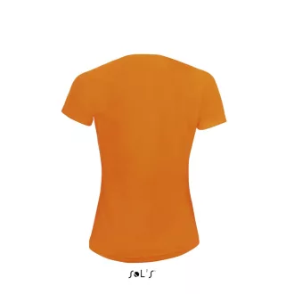   Női raglános rövid ujjú sport póló, SOL'S SO01159, Neon Orange-S