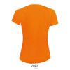 Női raglános rövid ujjú sport póló, SOL'S SO01159, Neon Orange-S