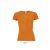 Női raglános rövid ujjú sport póló, SOL'S SO01159, Neon Orange-XS