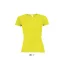 Női raglános rövid ujjú sport póló, SOL'S SO01159, Neon Yellow-L
