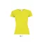 Női raglános rövid ujjú sport póló, SOL'S SO01159, Neon Yellow-S