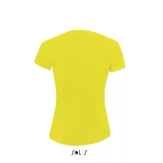   Női raglános rövid ujjú sport póló, SOL'S SO01159, Neon Yellow-S