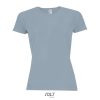Női raglános rövid ujjú sport póló, SOL'S SO01159, Pure Grey-XL