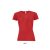 Női raglános rövid ujjú sport póló, SOL'S SO01159, Red-2XL