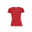 Női raglános rövid ujjú sport póló, SOL'S SO01159, Red-M
