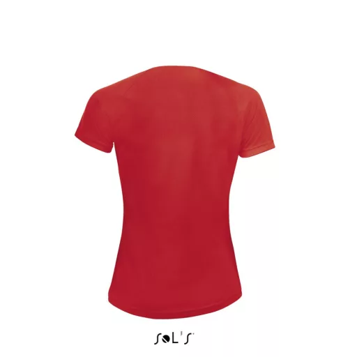 Női raglános rövid ujjú sport póló, SOL'S SO01159, Red-M