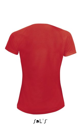 Női raglános rövid ujjú sport póló, SOL'S SO01159, Red-S
