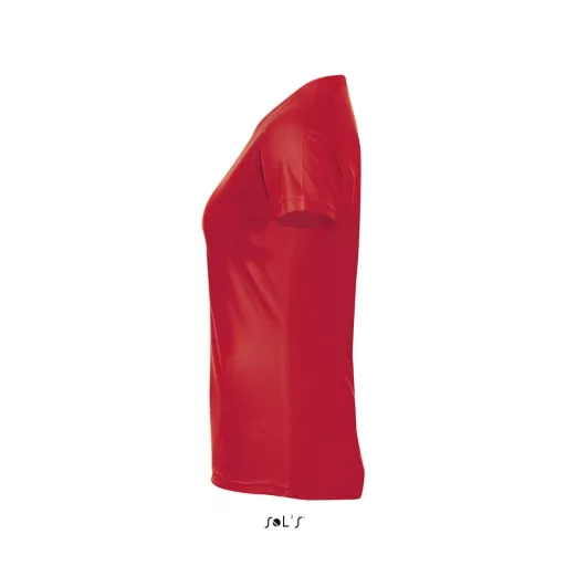 Női raglános rövid ujjú sport póló, SOL'S SO01159, Red-XS