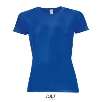   Női raglános rövid ujjú sport póló, SOL'S SO01159, Royal Blue-XS