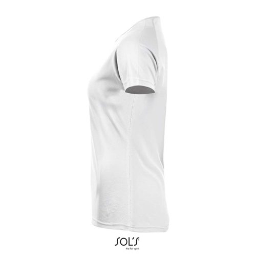 Női raglános rövid ujjú sport póló, SOL'S SO01159, White-S