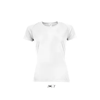   Női raglános rövid ujjú sport póló, SOL'S SO01159, White-XS
