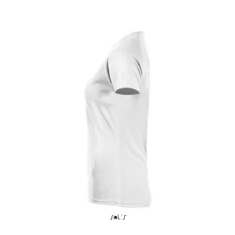   Női raglános rövid ujjú sport póló, SOL'S SO01159, White-XS