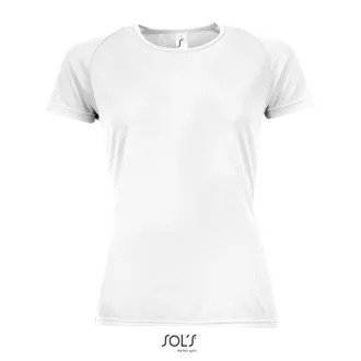   Női raglános rövid ujjú sport póló, SOL'S SO01159, White-XS