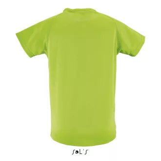   Gyerek SPORTY raglán ujjú kereknyakú sportpóló, SOL'S SO01166, Apple Green-6A
