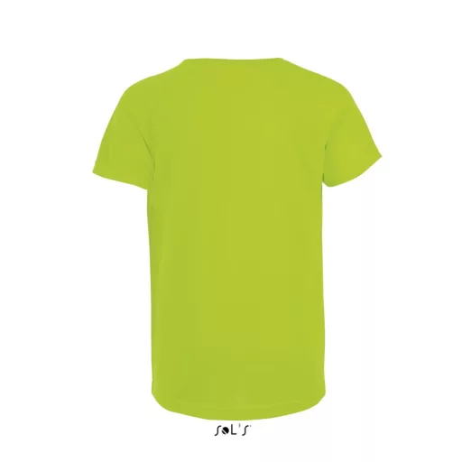 Gyerek SPORTY raglán ujjú kereknyakú sportpóló, SOL'S SO01166, Neon Green-8A
