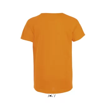   Gyerek SPORTY raglán ujjú kereknyakú sportpóló, SOL'S SO01166, Neon Orange-6A