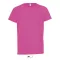 Gyerek SPORTY raglán ujjú kereknyakú sportpóló, SOL'S SO01166, Neon Pink 2-12A