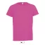 Gyerek SPORTY raglán ujjú kereknyakú sportpóló, SOL'S SO01166, Neon Pink 2-8A