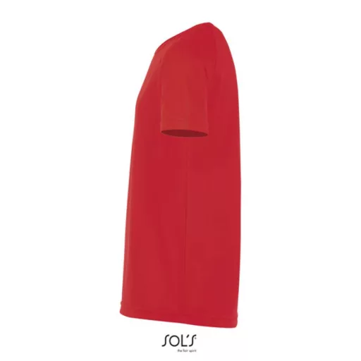Gyerek SPORTY raglán ujjú kereknyakú sportpóló, SOL'S SO01166, Red-12A
