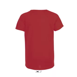  Gyerek SPORTY raglán ujjú kereknyakú sportpóló, SOL'S SO01166, Red-6A
