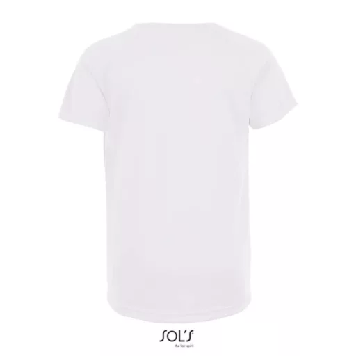 Gyerek SPORTY raglán ujjú kereknyakú sportpóló, SOL'S SO01166, White-6A