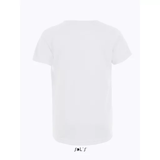 Gyerek SPORTY raglán ujjú kereknyakú sportpóló, SOL'S SO01166, White-8A