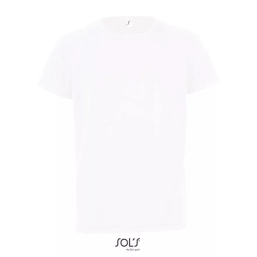 Gyerek SPORTY raglán ujjú kereknyakú sportpóló, SOL'S SO01166, White-8A