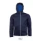 Uniszex kapucnis bélelt széldzseki, SOL'S SO01171, Navy/Royal Blue-S