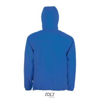   Uniszex kapucnis bélelt széldzseki, SOL'S SO01171, Royal Blue/Neon Gold-XS