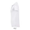 Női rövid ujjú galléros sport póló, SOL'S SO01179, White-S