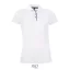 Női rövid ujjú galléros sport póló, SOL'S SO01179, White-XL