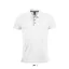 Férfi rövid ujjú galléros sport póló, SOL'S SO01180, White-L