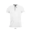 Férfi rövid ujjú galléros sport póló, SOL'S SO01180, White-M