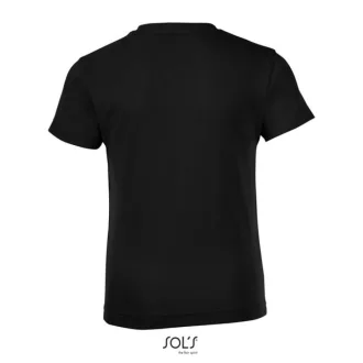   REGENT FIT gyerek rövid ujjú kereknyakú póló, SOL'S SO01183, Deep Black-2A