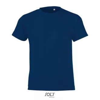   REGENT FIT gyerek rövid ujjú kereknyakú póló, SOL'S SO01183, French Navy-2A
