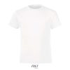 REGENT FIT gyerek rövid ujjú kereknyakú póló, SOL'S SO01183, White-2A