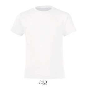   REGENT FIT gyerek rövid ujjú kereknyakú póló, SOL'S SO01183, White-2A