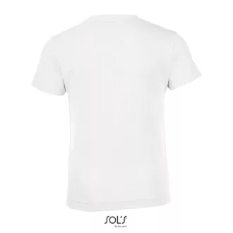   REGENT FIT gyerek rövid ujjú kereknyakú póló, SOL'S SO01183, White-2A