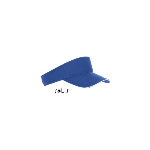 Uniszex napellenző, SOL'S SO01196, Royal Blue/White-U