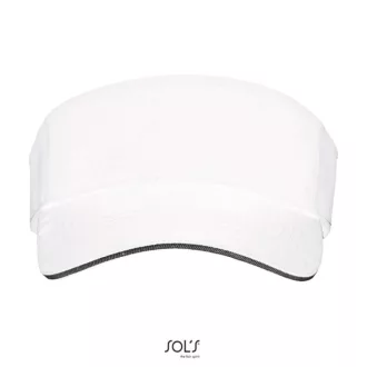 Uniszex napellenző, SOL'S SO01196, White/Black-U