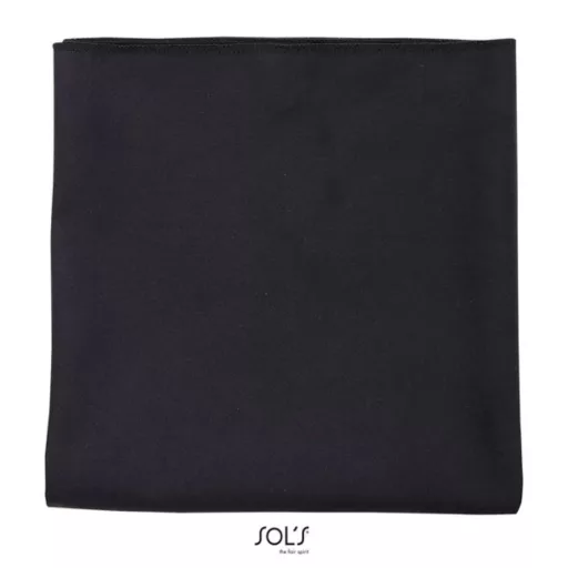 Uniszex mikroszálas törölköző, SOL'S SO01209, Black-50X100
