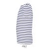 Gyerek MILES tengerészcsíkos pamut póló, SOL'S SO01400, White/Navy-4A